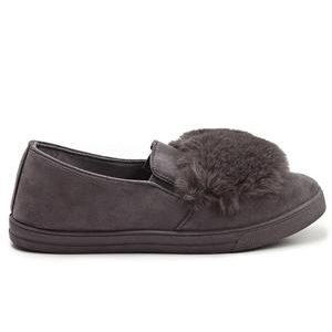 Fluff Slip On - Grey