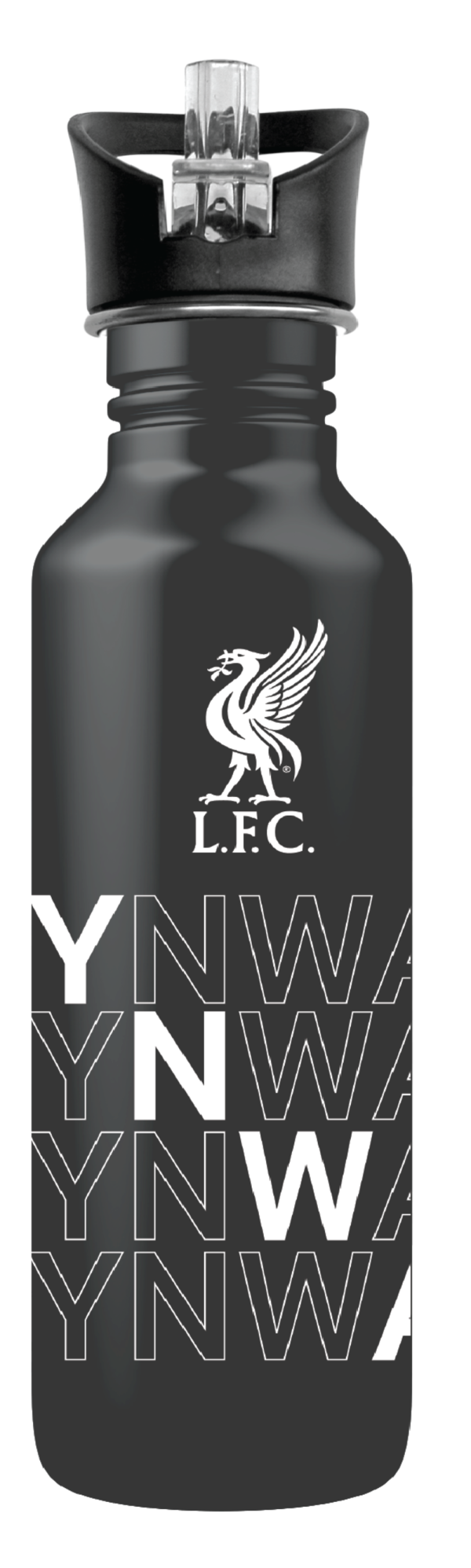 Liverpool FC - 750ml Aluminium Bottle - Black (YNWA)