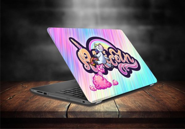 Unicorn Skin Poof Off Laptop Skin - Image 2