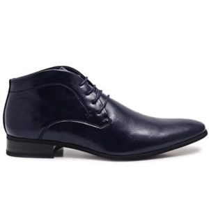 Lace Up Boots - Navy