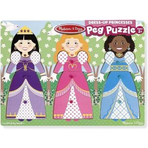 Melissa & Doug Dress-Up Princesses Peg Puzzle (Pre-Order)