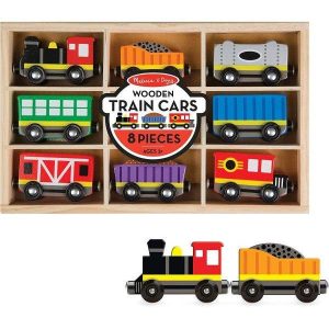 Melissa & Doug Wooden Train Cars (Pre-Order)