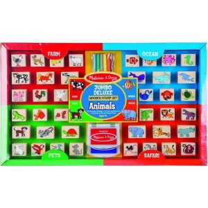 Melissa & Doug Deluxe Wooden Stamp Set in Display (Pre-Order)