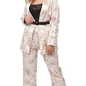 2 Piece Brocade Suit - Mink