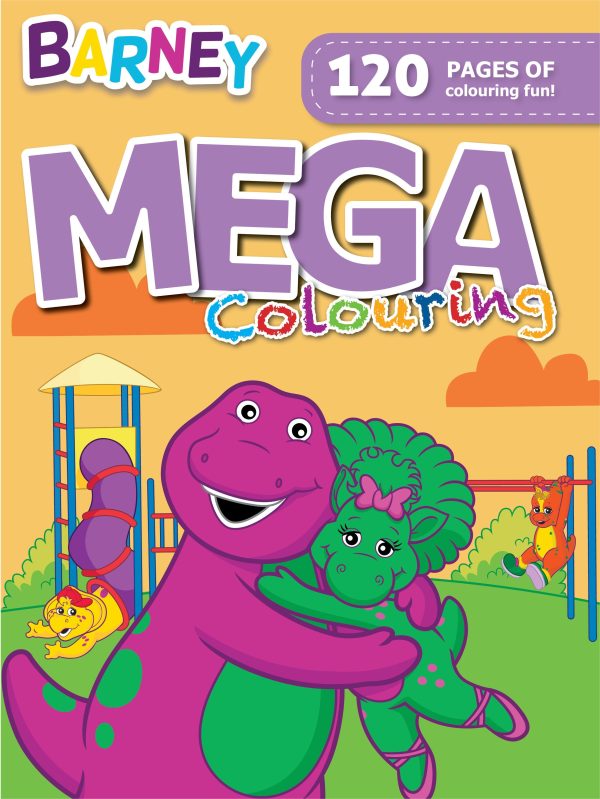 BARNEY - 120PG MEGA COLOUR & ACTIVITY BOOK*