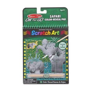 Melissa & Doug Safari Colour-Reveal Scratch Art Pad (Pre-Order)