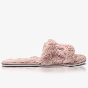 Bedroom Fluff Slippers  - Mink