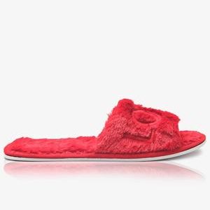 Bedroom Fluff Slippers  - Red