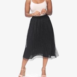 Pleated Skirt - Black