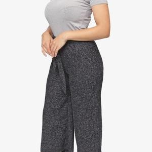 Cropped Palazzo Pants - Navy