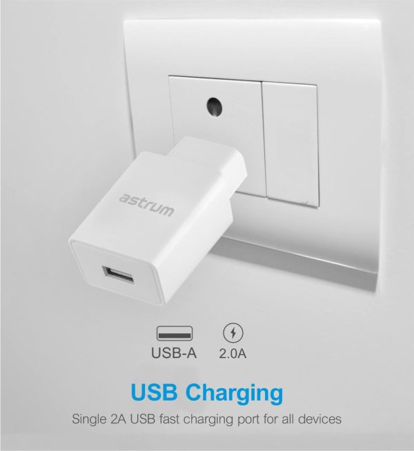 Pro U20 10W USB-A Travel Wall Charger + Micro USB Cable - Image 4