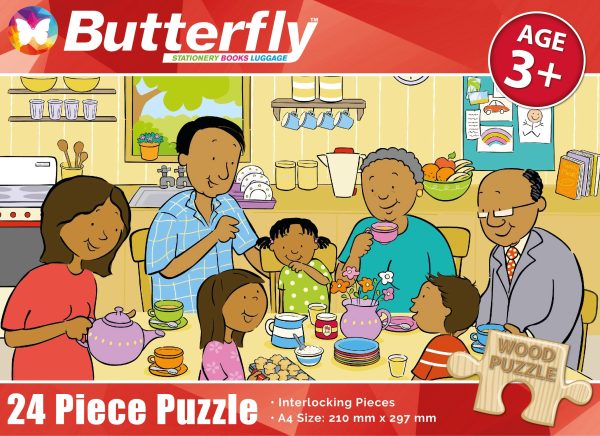 BF A4 WOODEN PUZZLE 24PC - MY FAMILY