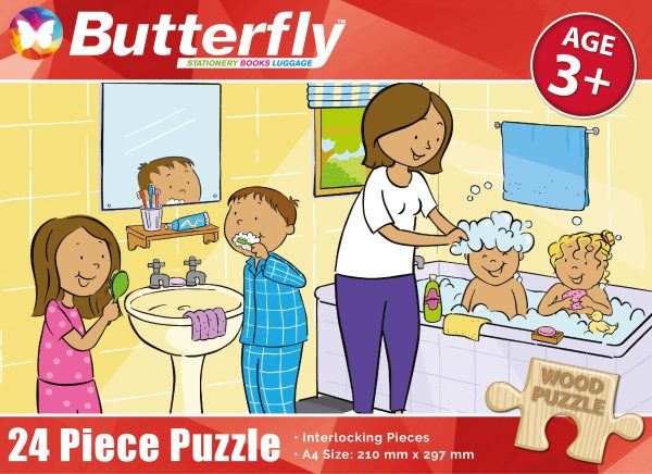 BF A4 WOODEN PUZZLE 24PC - HYGIENE