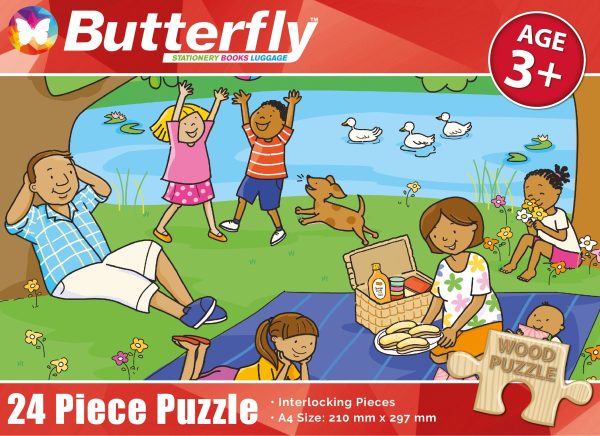 BF A4 WOODEN PUZZLE 24PC - MY SENSES