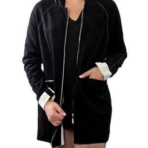 Suede Coat - Black