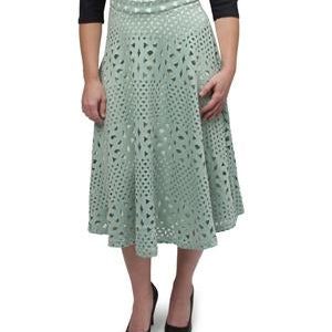 Laser Cut Skirt - Mint