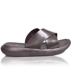 Crossover Sandals - Pewter