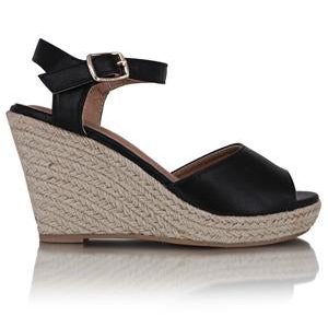 Espadrille Wedge - Black