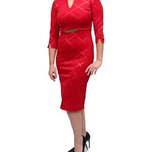 Midi Dress - Red