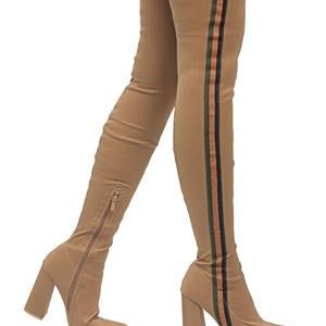 Thigh High Boots - Taupe