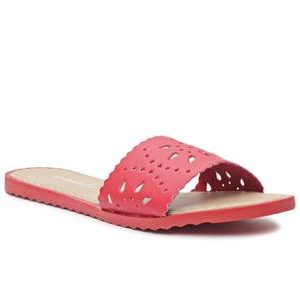 Lazer Cut Sandals - Red