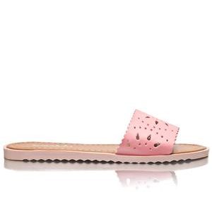 Lazer Cut Sandals - Mink