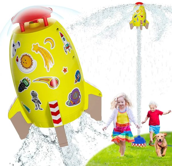 Rocket Space Sprinkler - Yellow