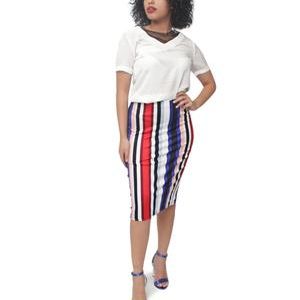 Striped Pencil Skirt - Multi