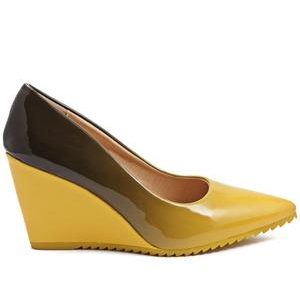 Ombre Wedge - Mustard