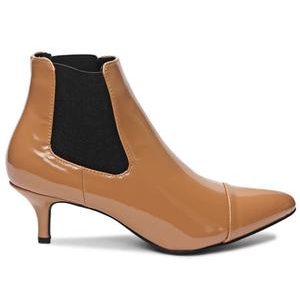 Kitten Heel Boot - Camel