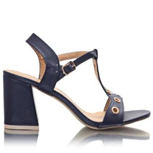 Block Heels - Navy