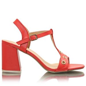 Block Heels - Red