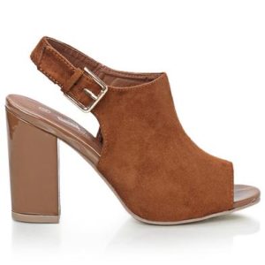 Block Heel - Tan