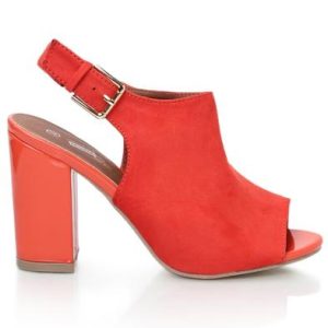 Block Heel - Orange