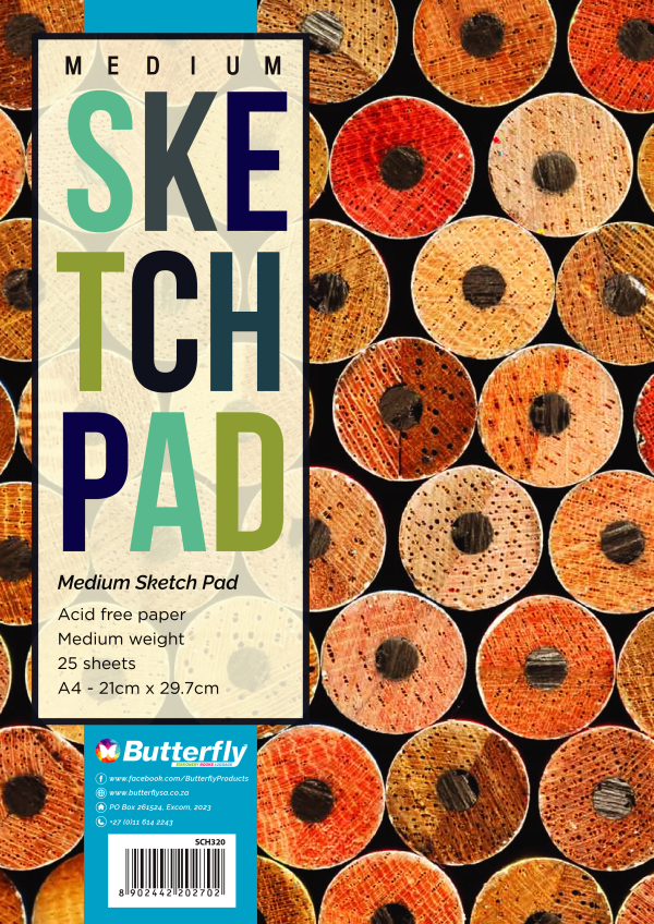 A4L MEDIUM SKETCH PAD - 25 SHEET 120GSM (210 x 297mm)