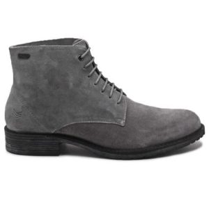 Genuine Leather Boots - Grey