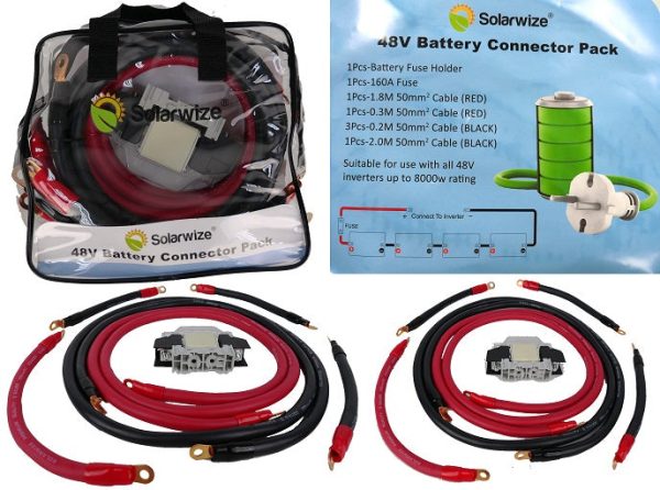 Solarix 48V Battery Connector Cable Kit - Image 2