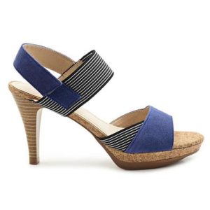 Leather Open Toe - Blue