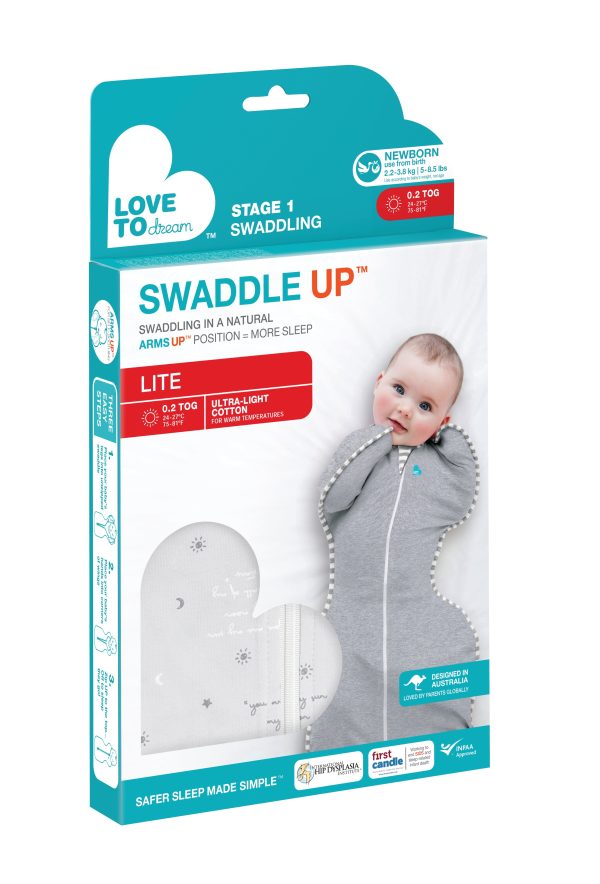 SWADDLE UP LITE - GREY (YOU ARE MY) SMALL - MEDIUM - Image 7