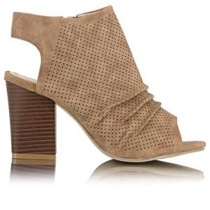 Block Heels - Camel