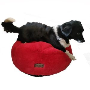 Small Pet Calming Plush Round Fleece Bed - 4aPet