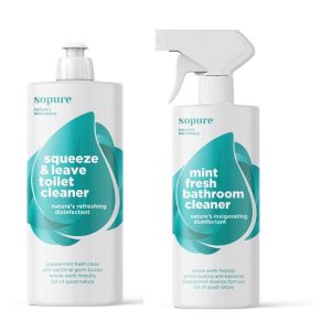 SoPure Bathroom Pack (1 x SoPureâ„¢ Squeeze & Leave Toilet Cleaner 500ML and 1 x Mint Fresh Bathroom Cleaner 500ml) - 4aKid