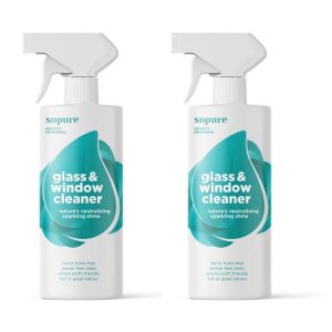 SoPure Glass & Window Cleaner 500ml (Household Range) (2 PACK) - 4aKid