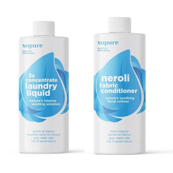 SoPure Laundry Pack (1 x SoPure Neroli Fabric Conditioner 1 litre and 1 x 3x Concentrate Laundry Liquid 1 litre) - 4aKid