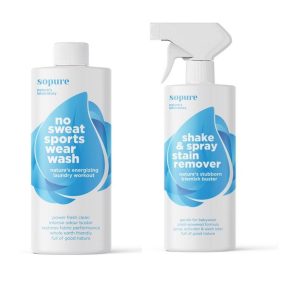 SoPure Sports Laundry Pack (1 x SoPure No Sweat Sports Wear Wash and 1 x Shake & Spray Stain Remover 500ml) - 4aKid