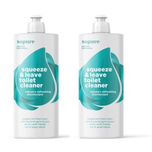 SoPure Squeeze & Leave Toilet Cleaner 500ML (Household Range) (2 PACK) - 4aKid