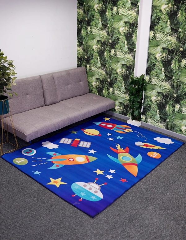 Rectangular Crystal Velvet Carpet for Kids/Dynamic - Image 10