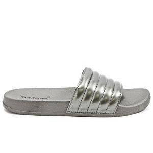 Cleo Slide Metallic - Gunmetal