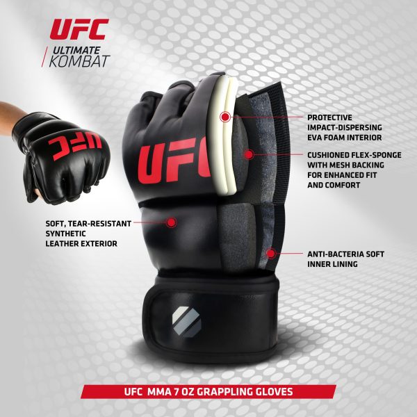 UFC Contender MMA Grappling Gloves (Red/Black) - Image 2