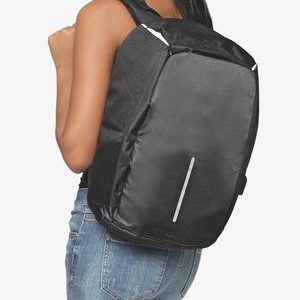 Safety Backpack With USB Port - Black